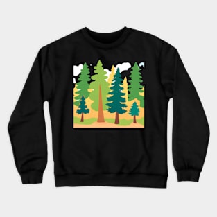 Pine tree forest Crewneck Sweatshirt